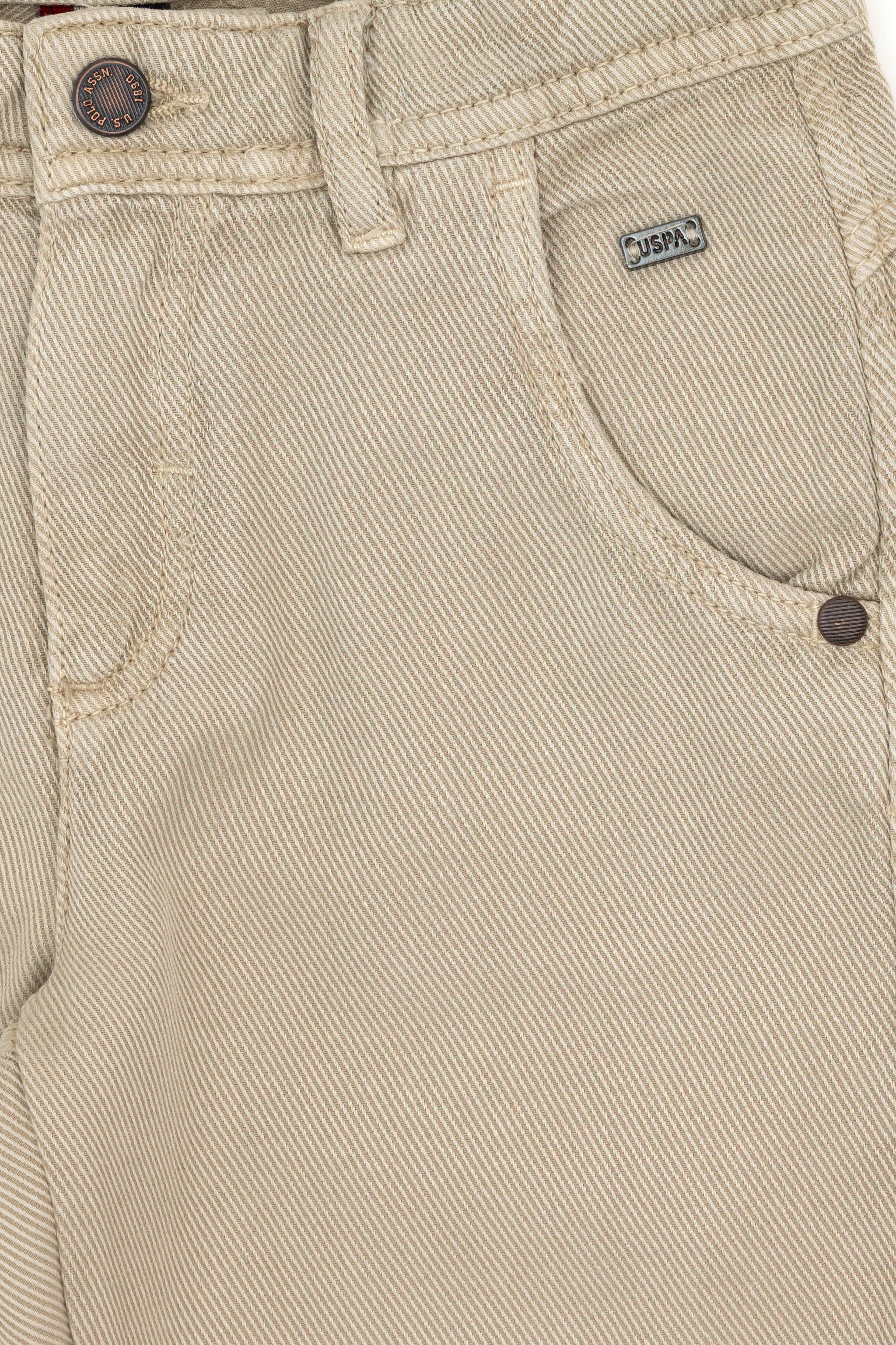 Erkek Çocuk Bej Kanvas Pantolon - Image 5