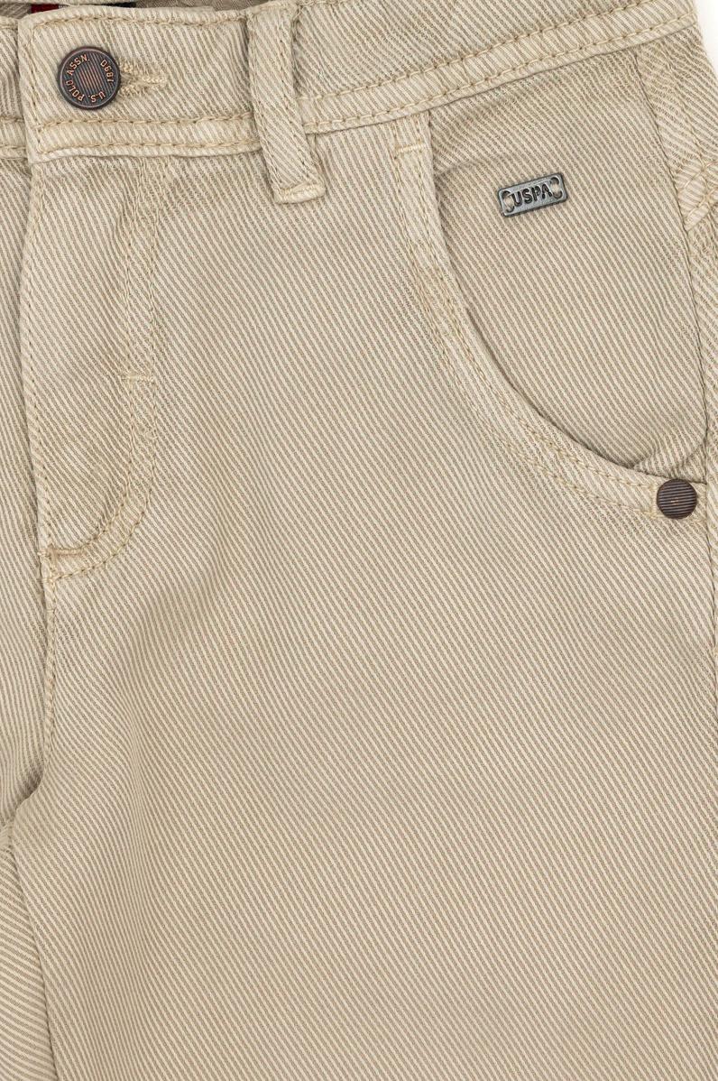 Erkek Çocuk Bej Kanvas Pantolon