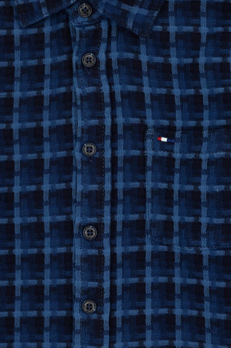 Erkek Çocuk Koyu Mavi Jean Gömlek