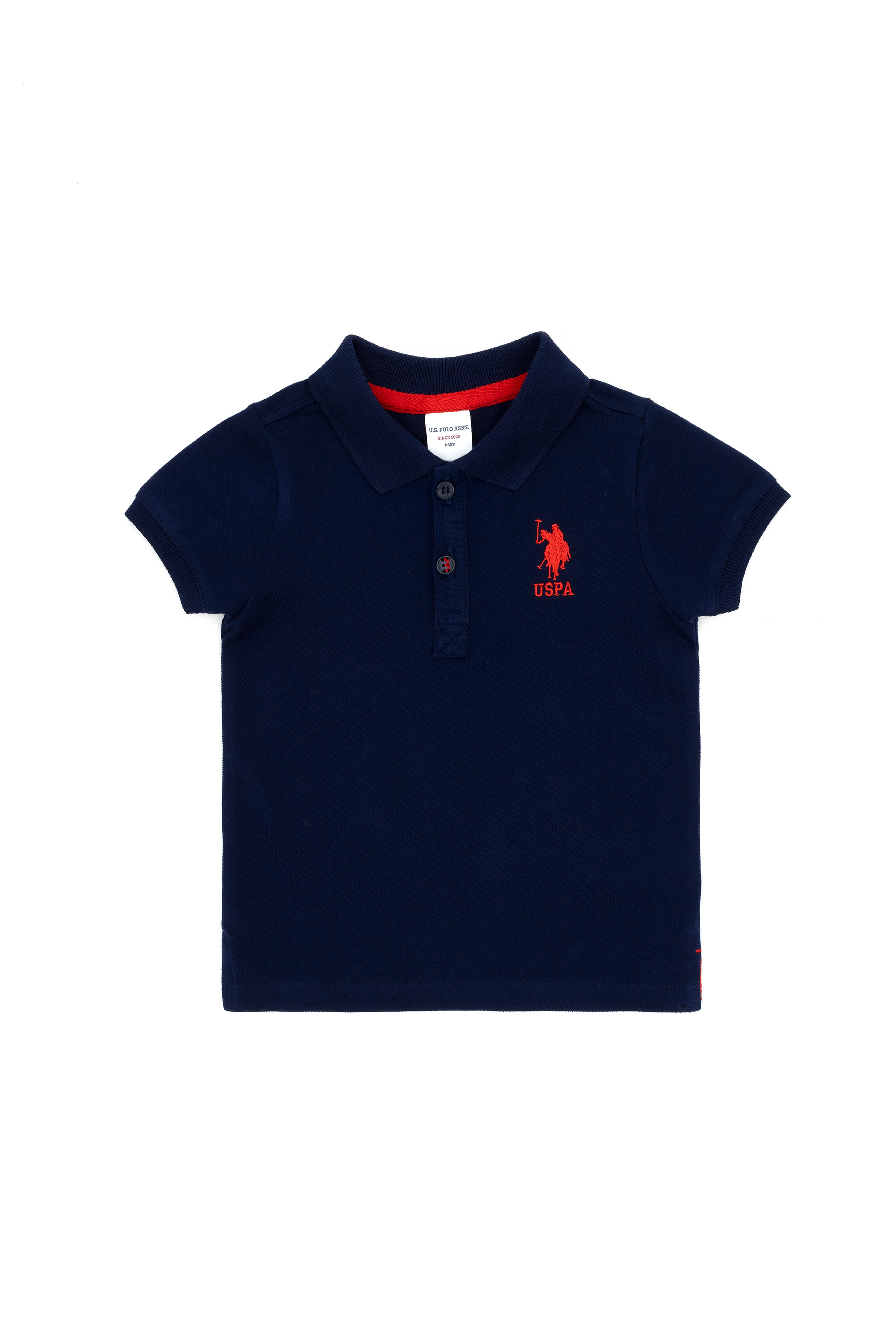 Erkek Bebek Kırmızı Basic Polo Yaka Tişört