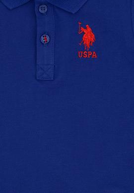 Erkek Bebek Mavi Basic Polo Yaka Tişört - 50265996166