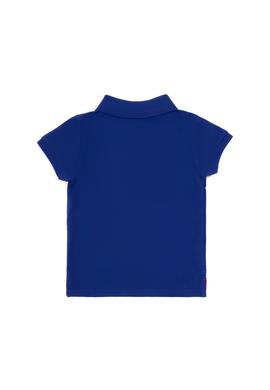 Erkek Bebek Mavi Basic Polo Yaka Tişört - 50265996166