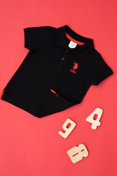 Erkek Bebek Siyah Basic Tişört
