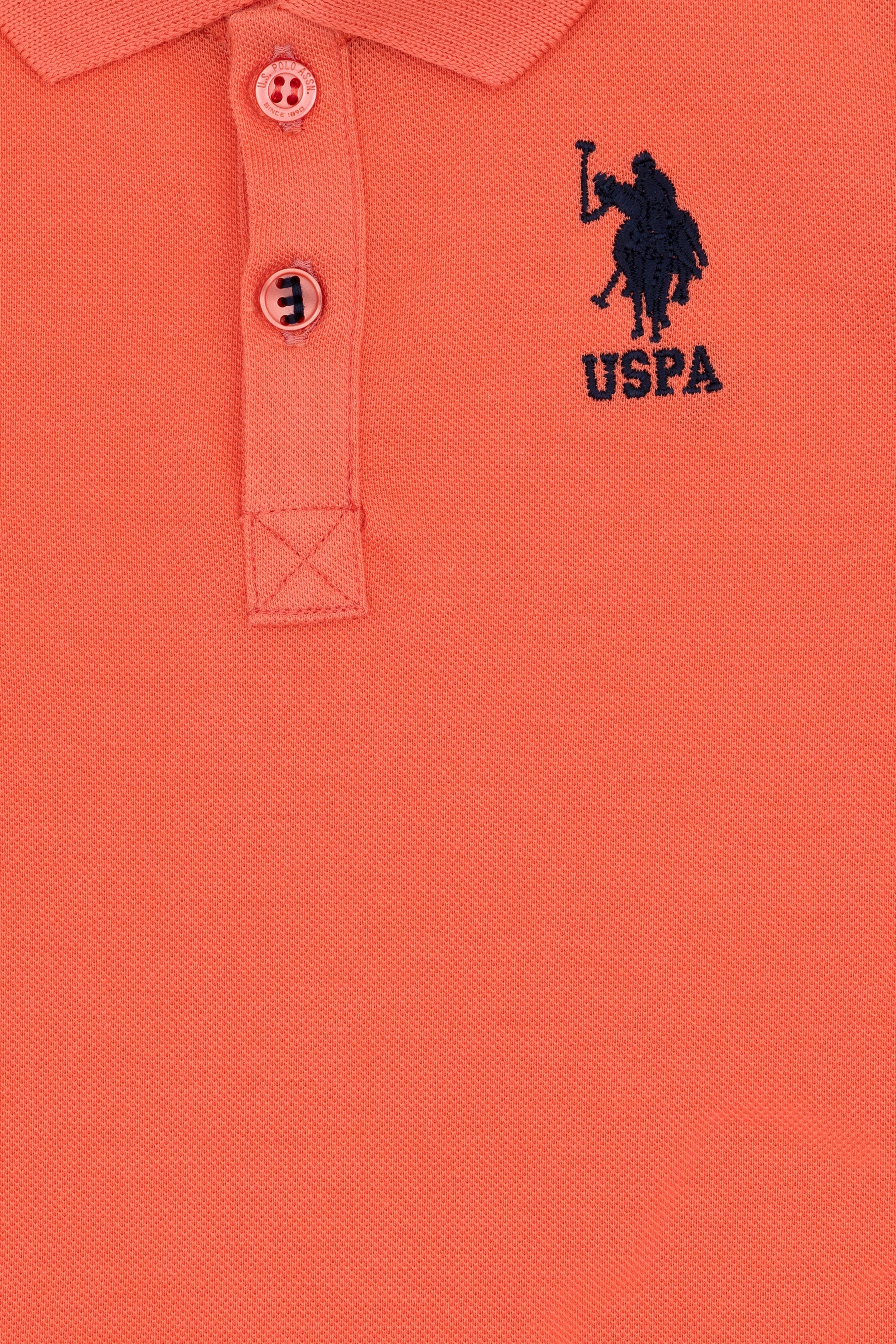 Erkek Bebek Somon Basic Polo Yaka Tişört - Image 4