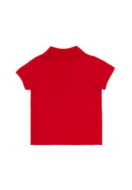 Erkek Bebek Kırmızı Basic Polo Yaka Tişört - 50265996186