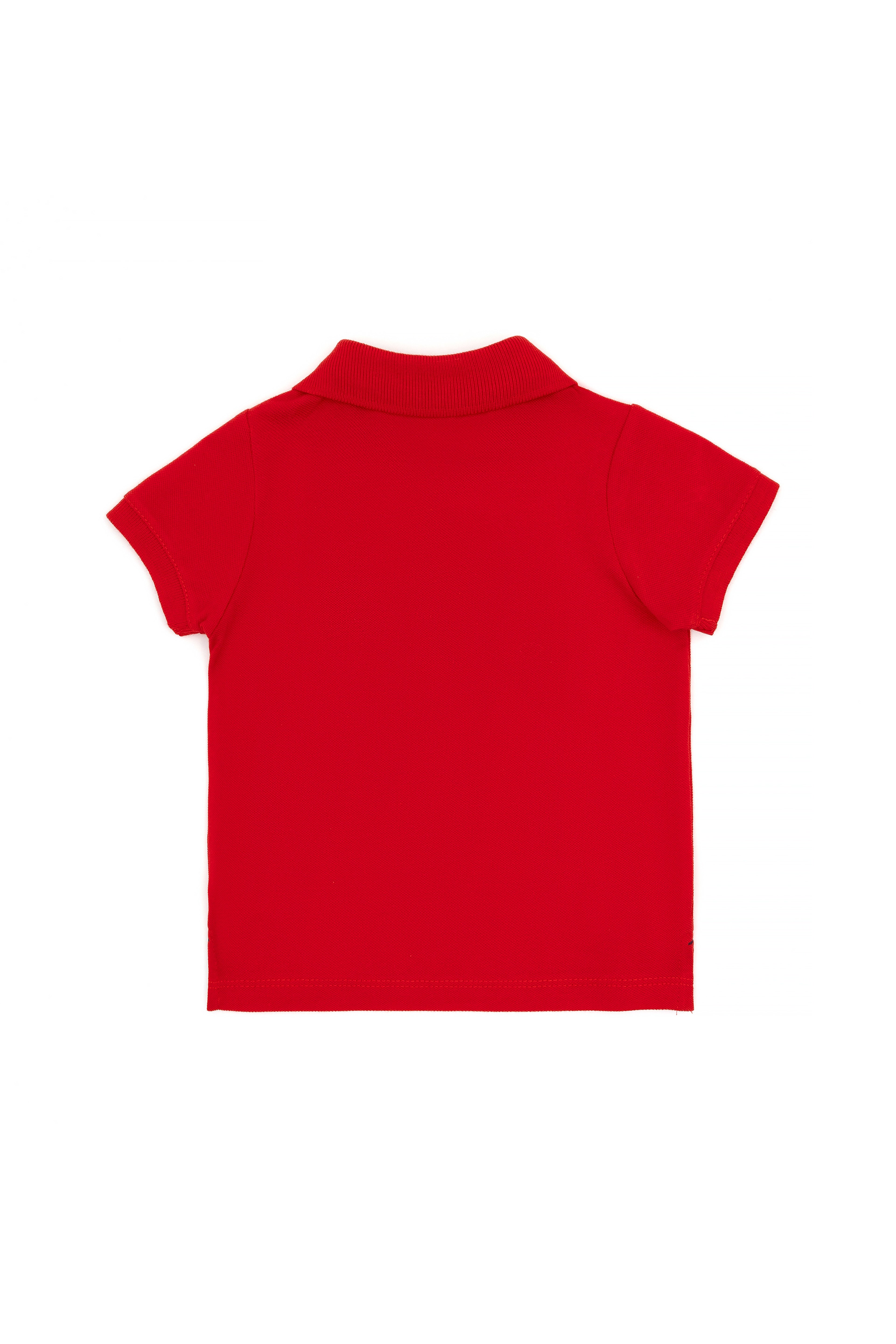 Erkek Bebek Kırmızı Basic Polo Yaka Tişört - Image 3