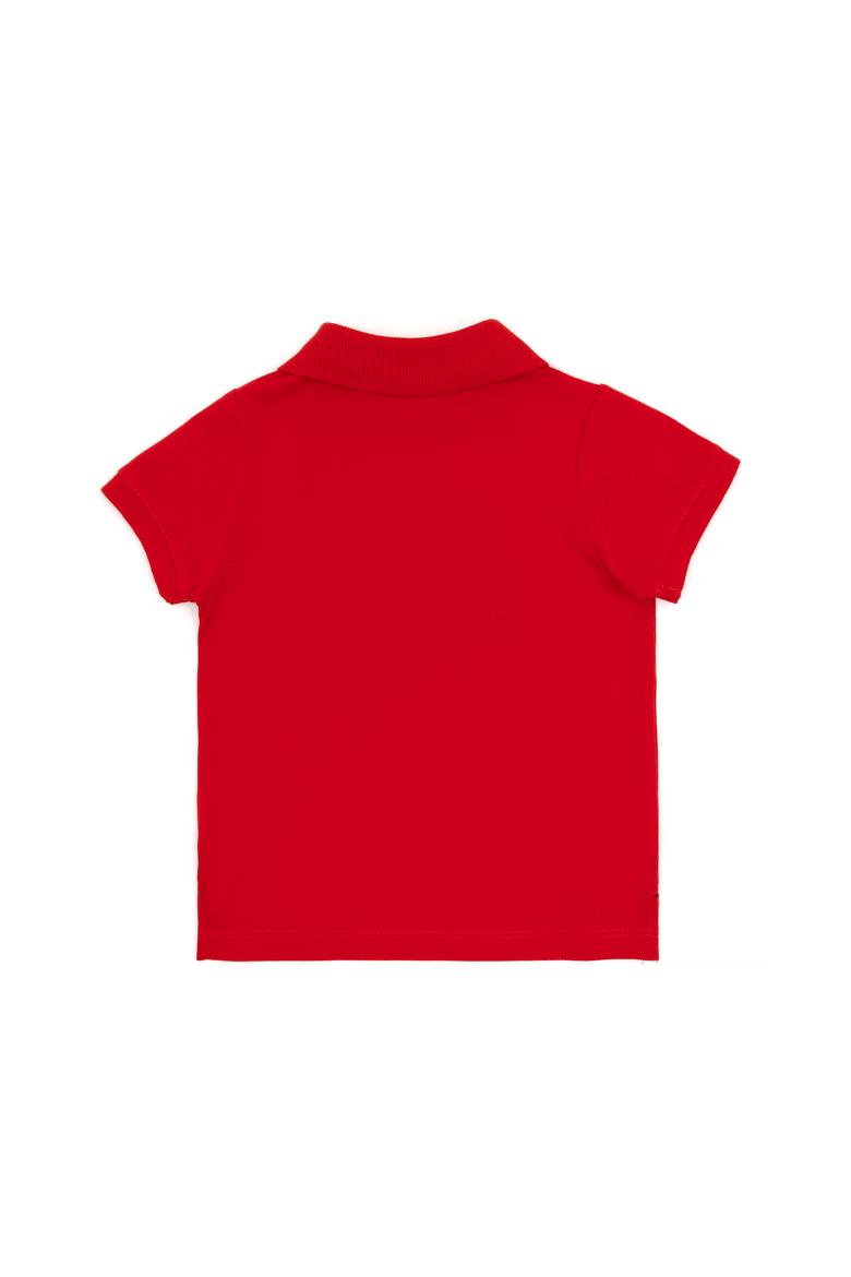 Erkek Bebek Kırmızı Basic Polo Yaka Tişört - 50265996186