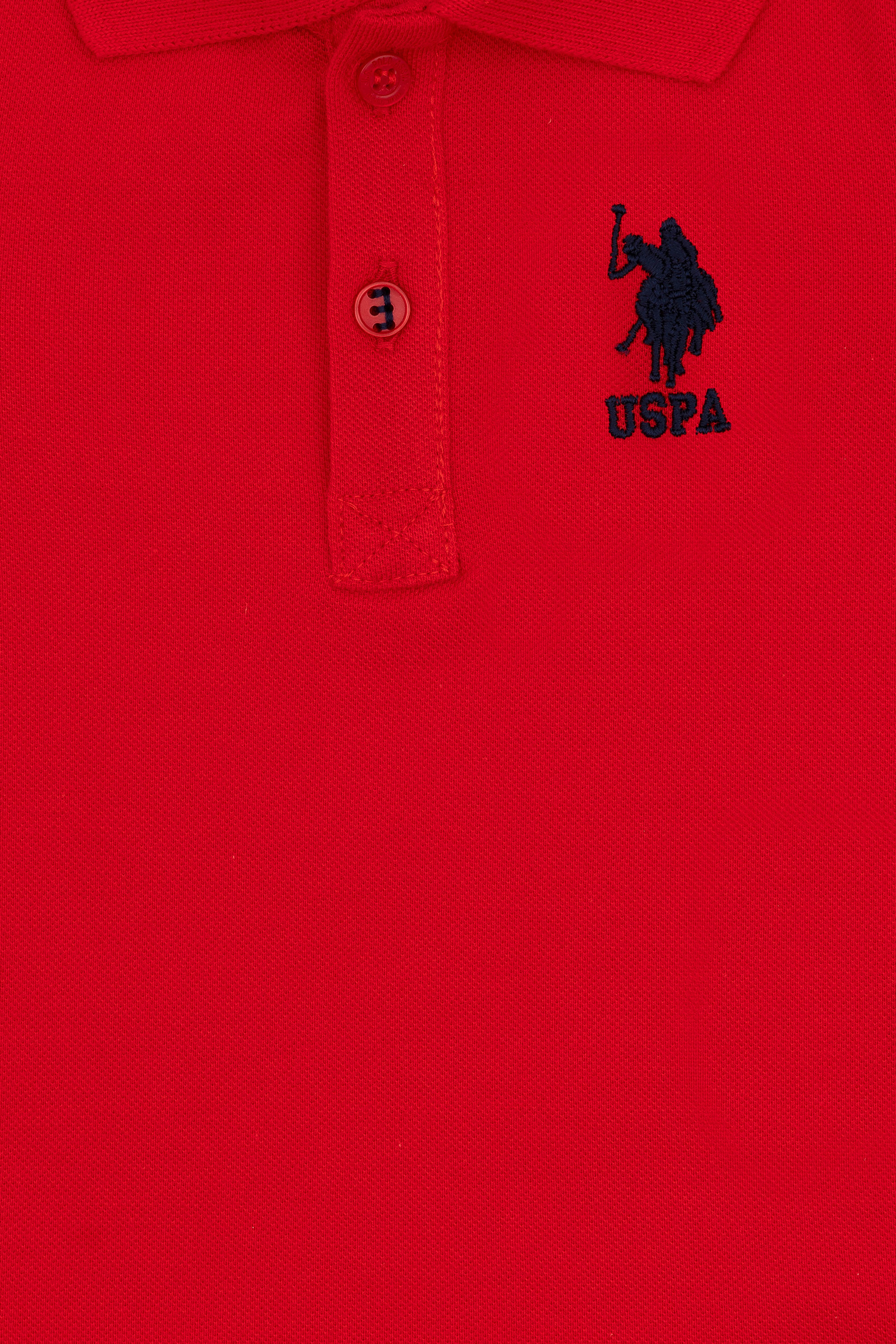 Erkek Bebek Kırmızı Basic Polo Yaka Tişört