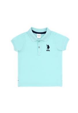 Erkek Bebek Su Yeşili Basic Polo Yaka Tişört - 50265996190