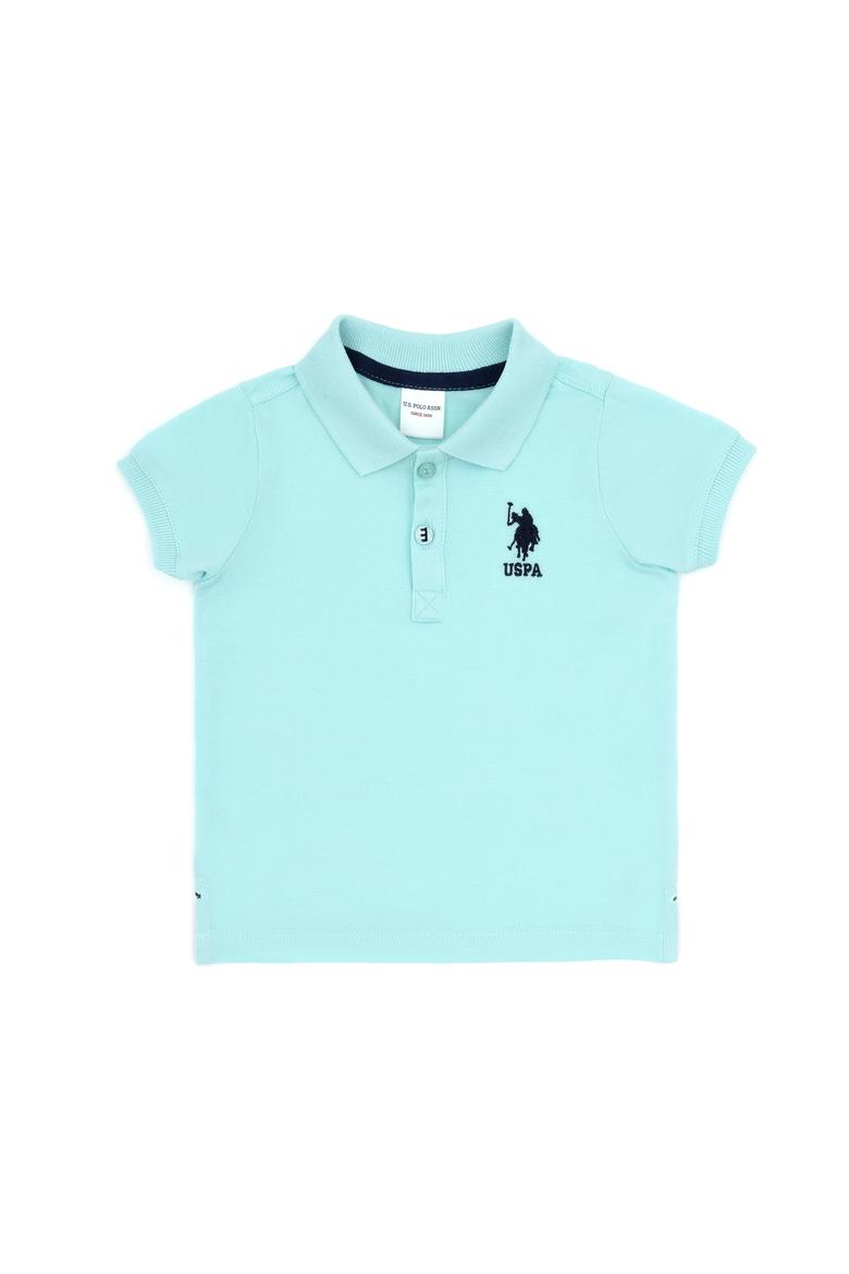 Erkek Bebek Su Yeşili Basic Polo Yaka Tişört - 50265996190