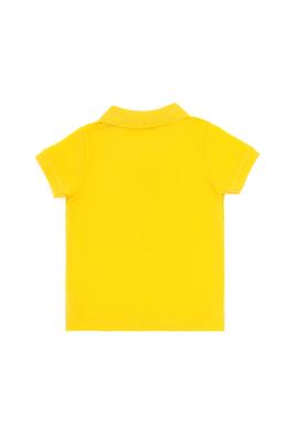 Erkek Bebek Sarı Basic Polo Yaka Tişört - 50265996196