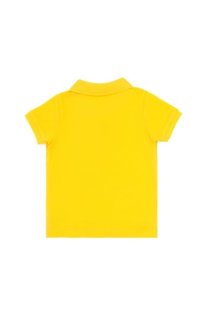Erkek Bebek Sarı Basic Polo Yaka Tişört