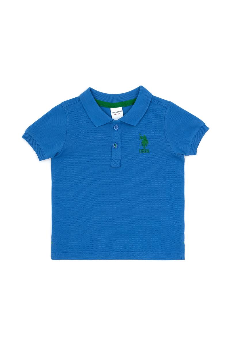 Erkek Bebek Saks Basic Polo Yaka Tişört