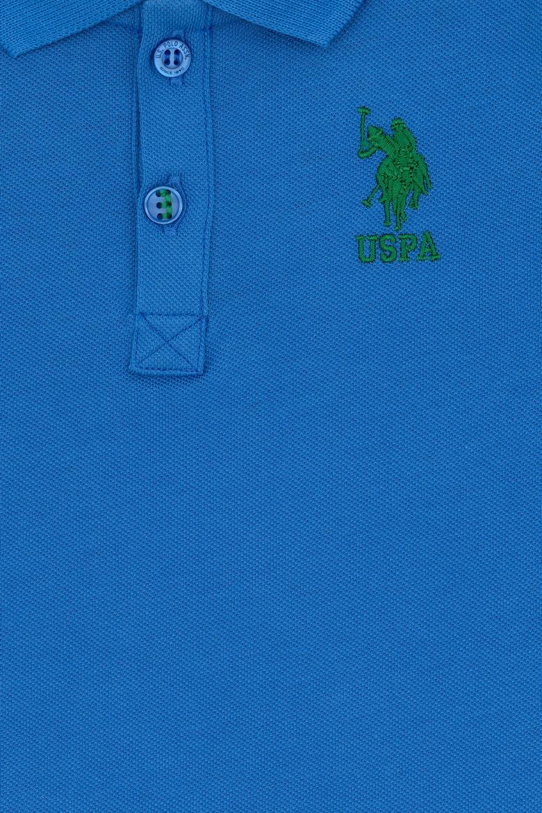 Erkek Bebek Saks Basic Polo Yaka Tişört - 50265996204