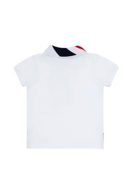 Erkek Bebek Beyaz Basic Polo Yaka Tişört - 50266003056