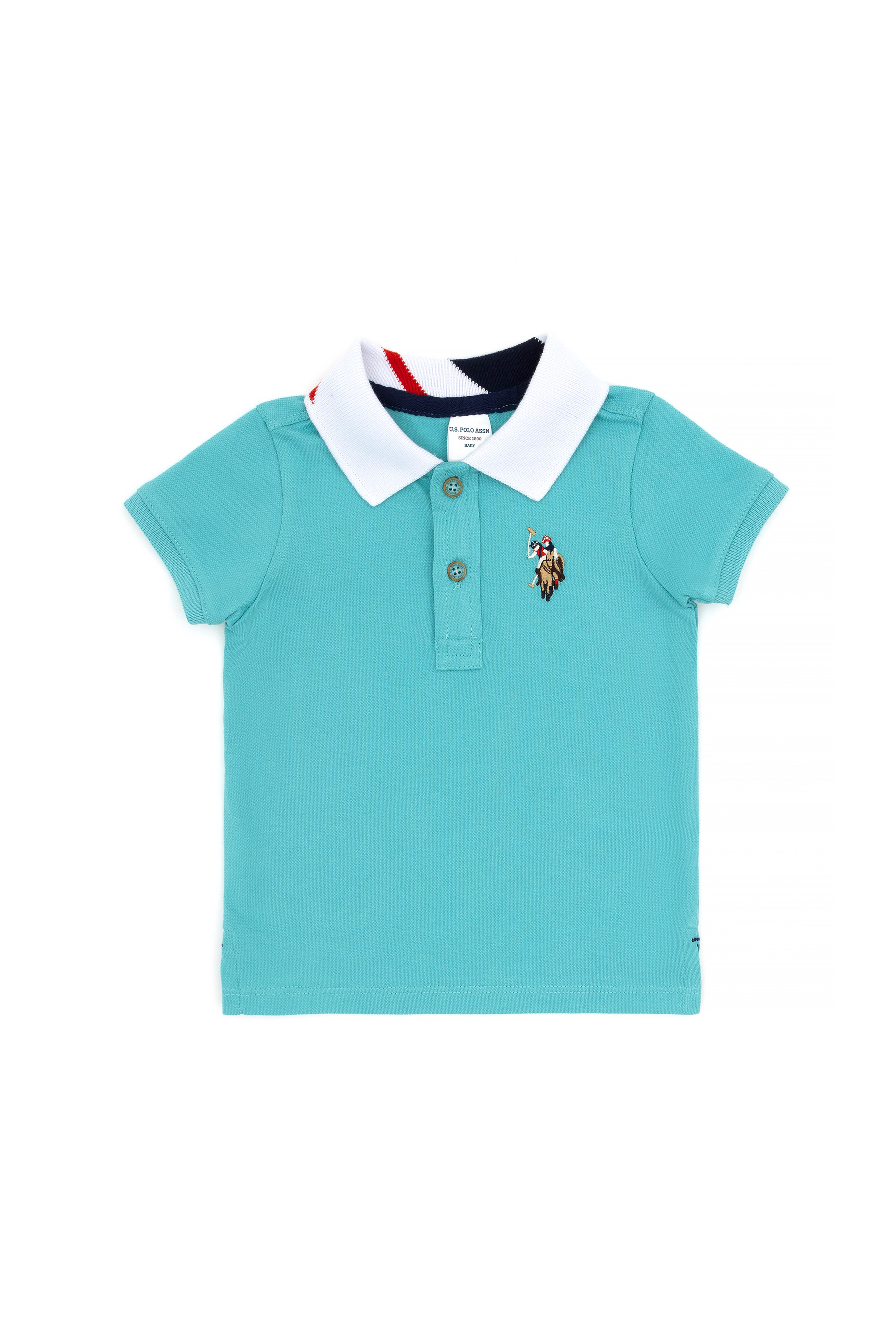 Erkek Bebek Mint Basic Polo Yaka Tişört - Image 2
