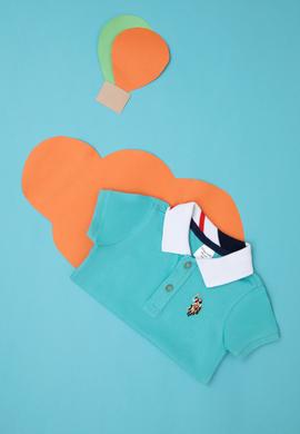 Erkek Bebek Mint Basic Polo Yaka Tişört - 50266003072