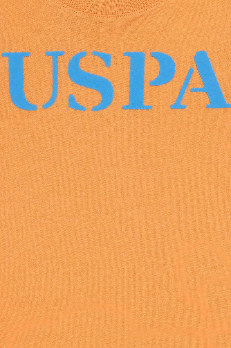 Erkek Bebek Turuncu Basic Bisiklet Yaka Tişört