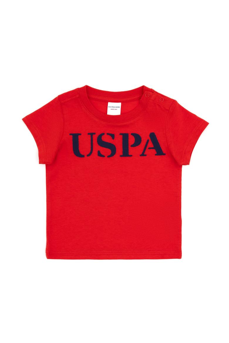 Erkek Bebek Kırmızı Basic Tişört - 50266006206