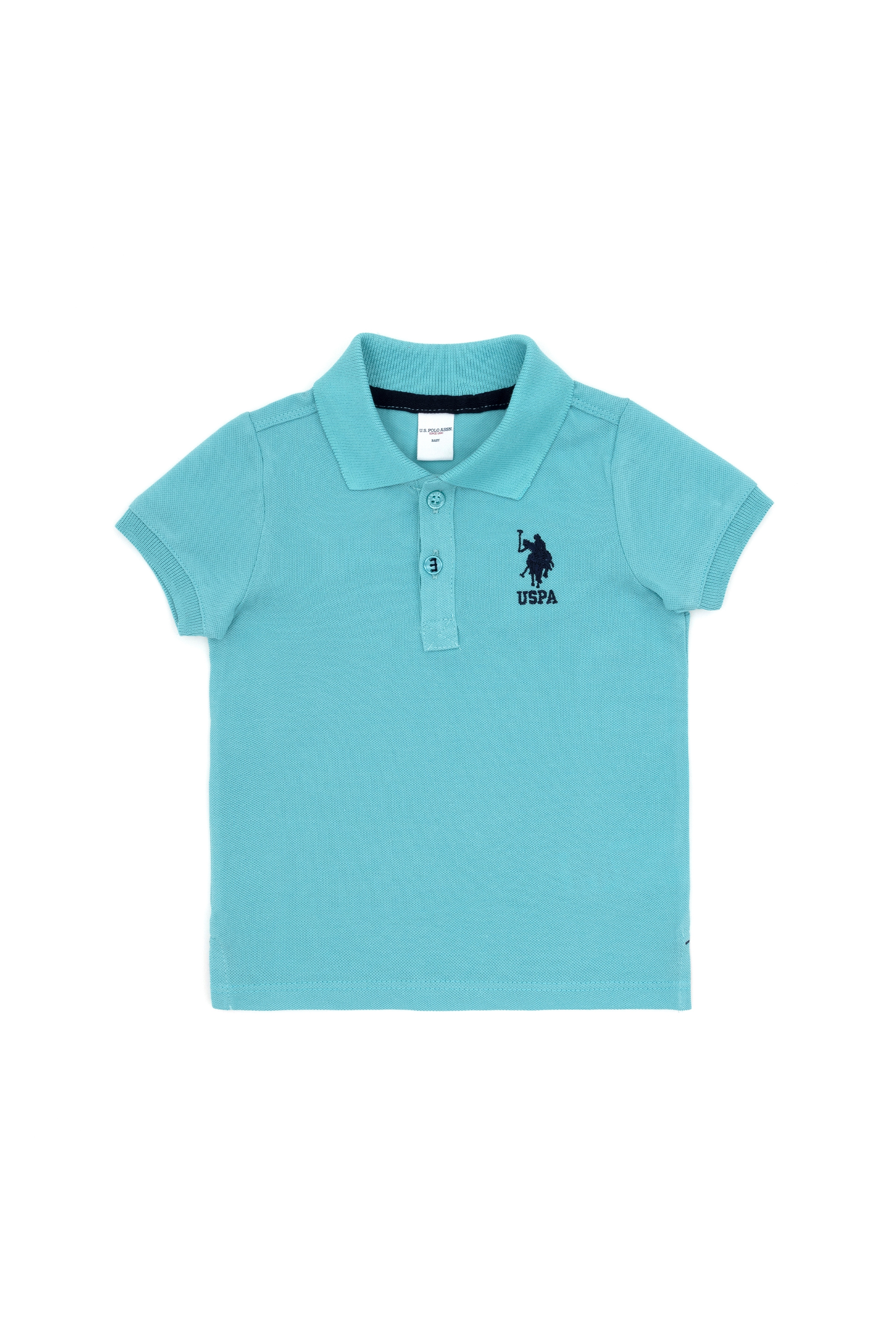 Erkek Bebek Mint Basic Polo Yaka Tişört - Image 2