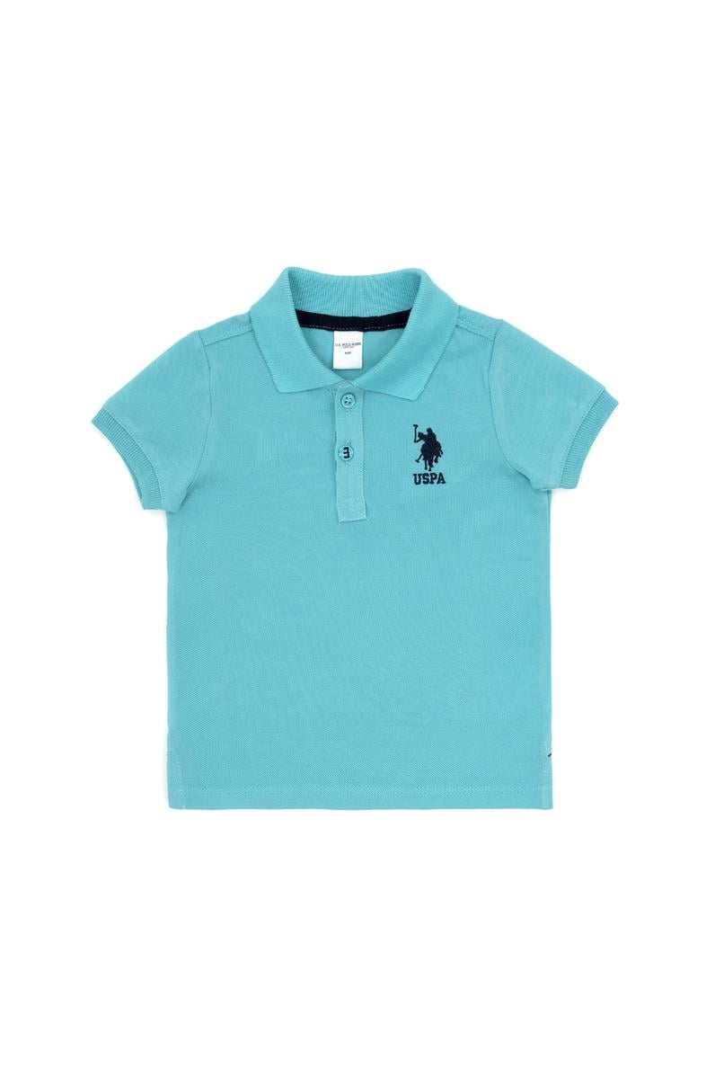 Erkek Bebek Mint Basic Polo Yaka Tişört