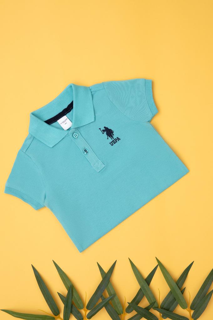 Erkek Bebek Mint Basic Polo Yaka Tişört