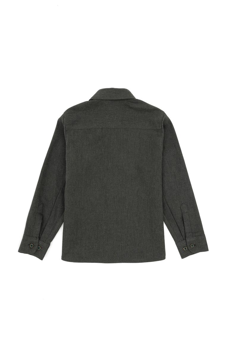 Erkek Çocuk Koyu Yeşil Uzun Kollu Gömlek - 50271301050