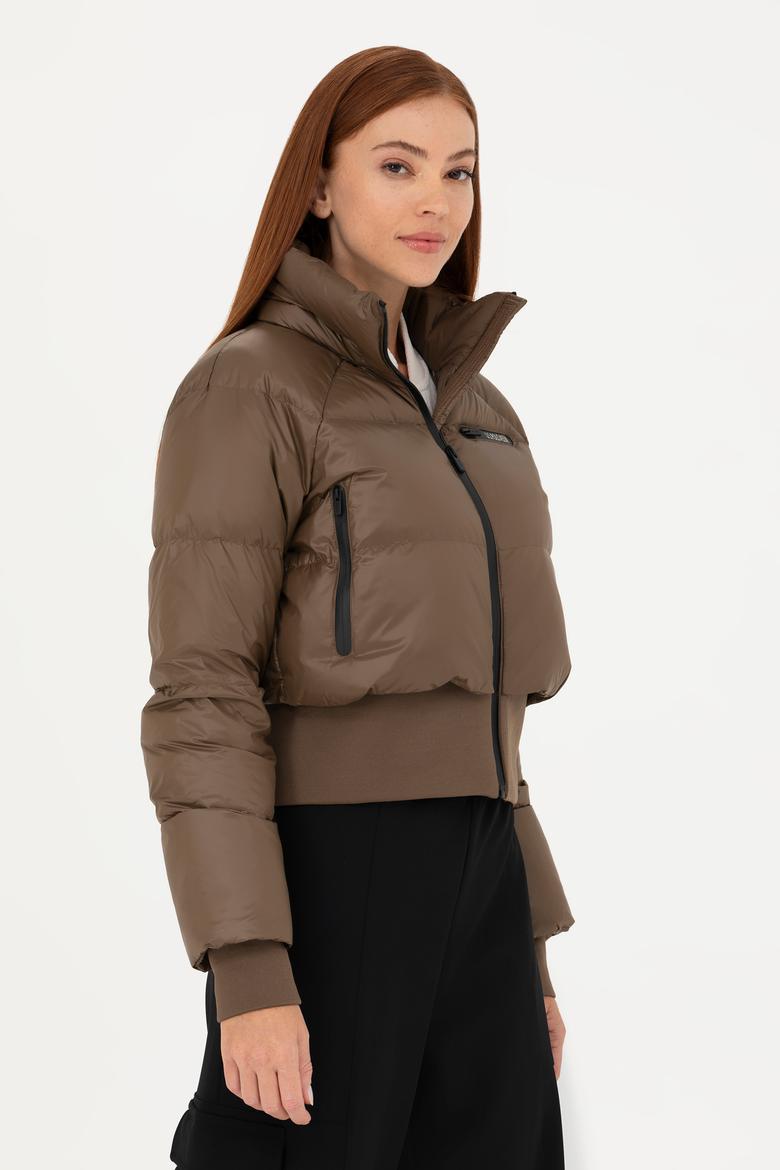 Kadın Kahverengi Mont - 50271235012