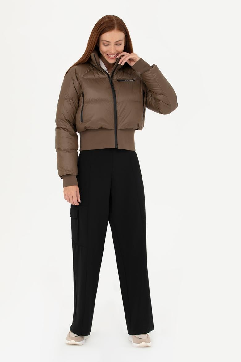 Kadın Kahverengi Mont - 50271235012