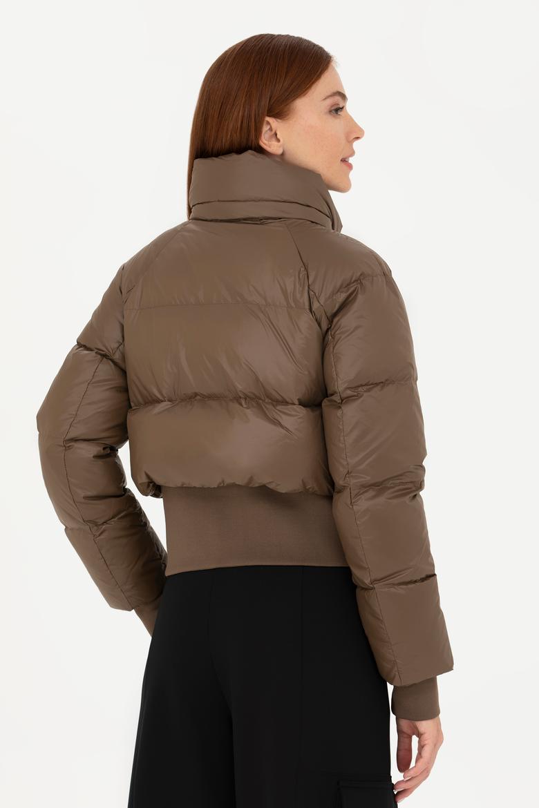 Kadın Kahverengi Mont - 50271235012