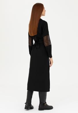 Kadın Siyah Dokuma Elbise - 50271118018