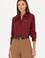 Kadın Bordo Uzun Kollu Gömlek