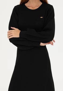 Kadın Siyah Triko Elbise - 50269477018