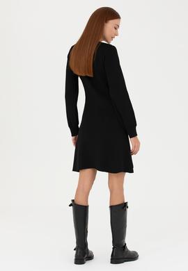 Kadın Siyah Triko Elbise - 50269477018