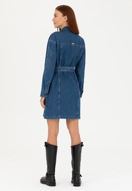 Kadın Koyu Mavi Jean Elbise - 50271443007