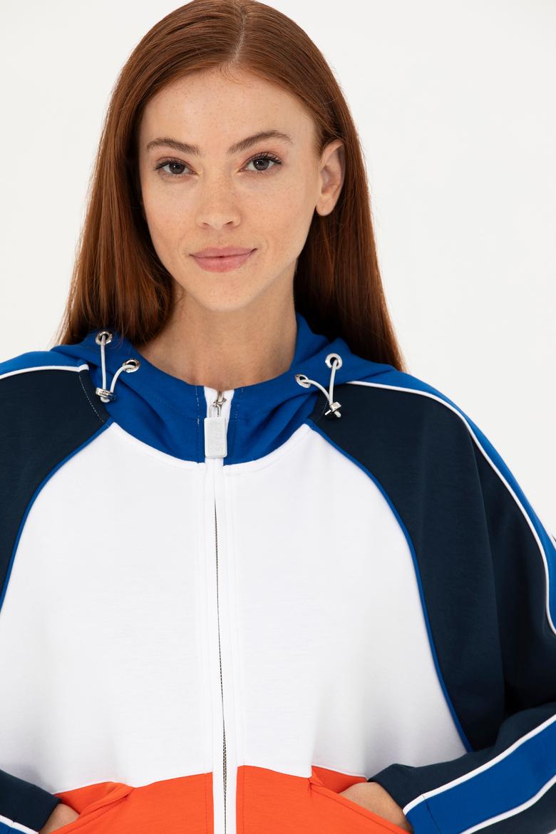 Kadın Saks Sweatshirt - 50272196007