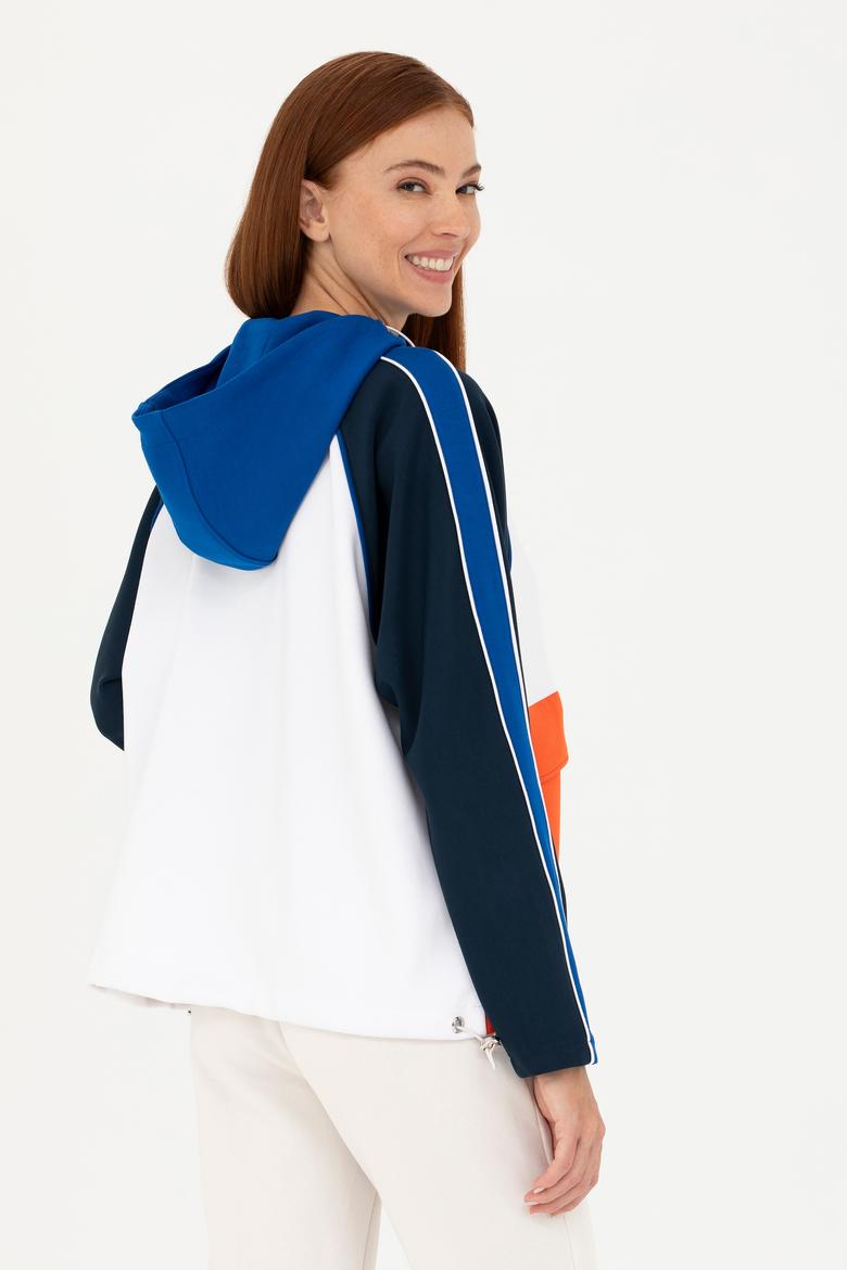 Kadın Saks Sweatshirt - 50272196007