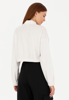 Kadın Taş V Yaka Sweatshirt - 50271608012