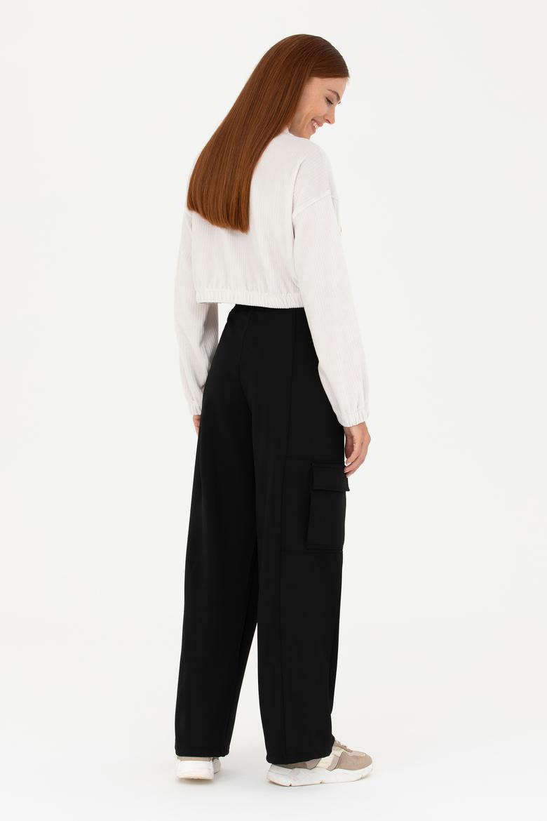 Kadın Siyah Eşofman Altı - 50273398019