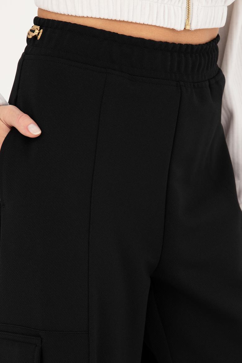 Kadın Siyah Eşofman Altı - 50273398019