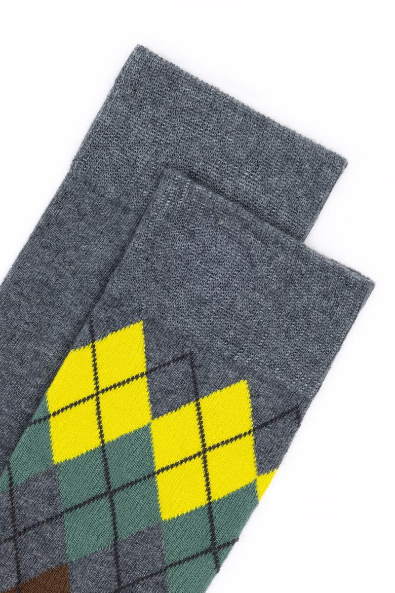 Erkek Gri Melanj 2'li Çorap - 50274150002