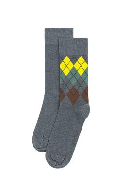 Erkek Gri Melanj 2'li Çorap - 50274150002