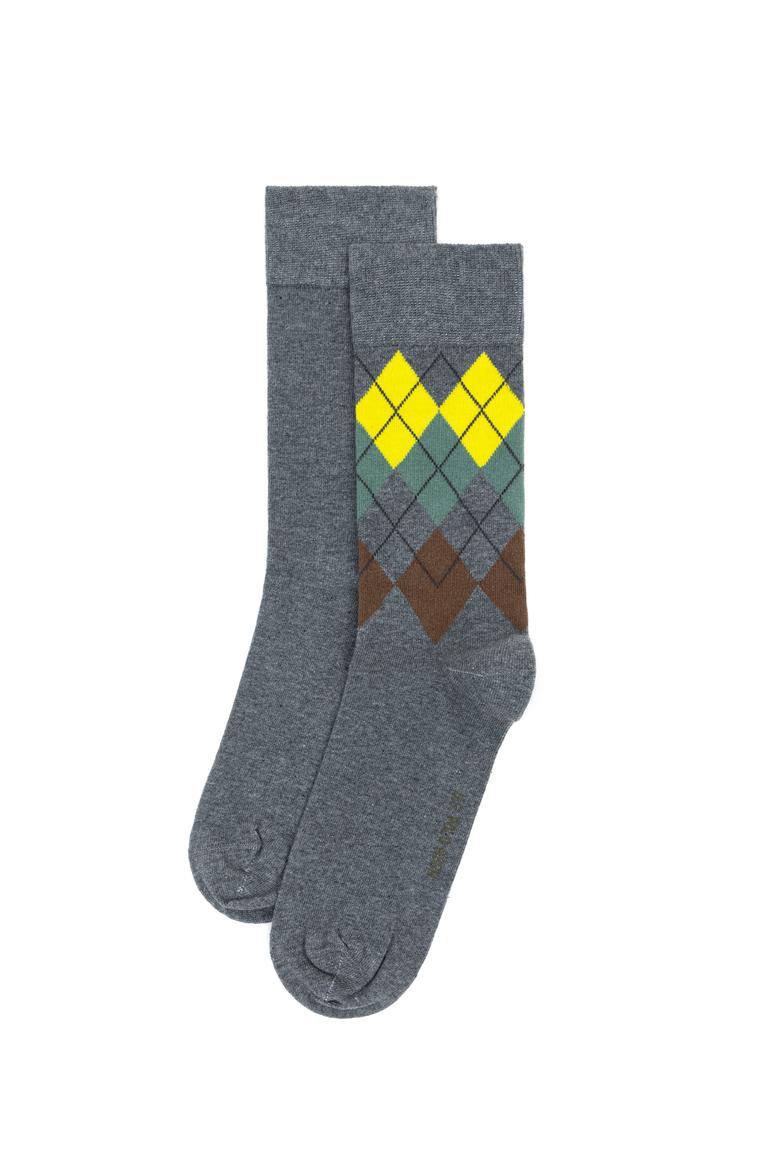 Erkek Gri Melanj 2'li Çorap