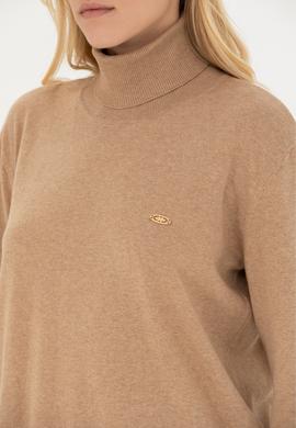 Kadın Camel Melanj Basic Kazak - 50251997100