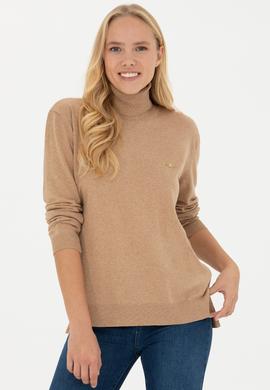 Kadın Camel Melanj Basic Kazak - 50251997100