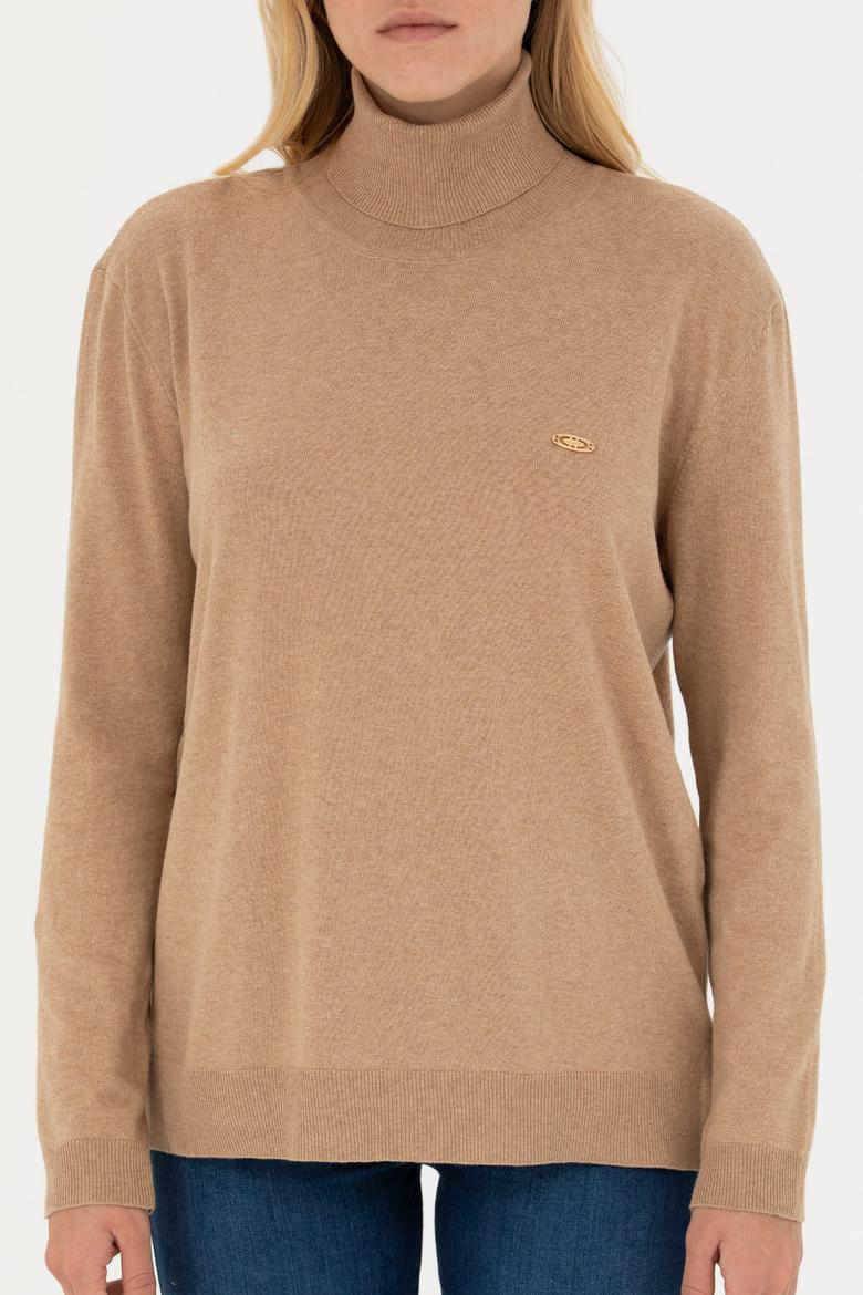 Kadın Camel Melanj Basic Kazak - 50251997100