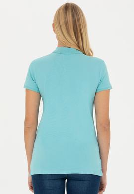 Kadın Mint Basic Polo Yaka Tişört - 50262700086