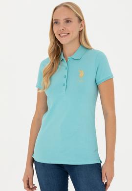 Kadın Mint Basic Polo Yaka Tişört - 50262700086