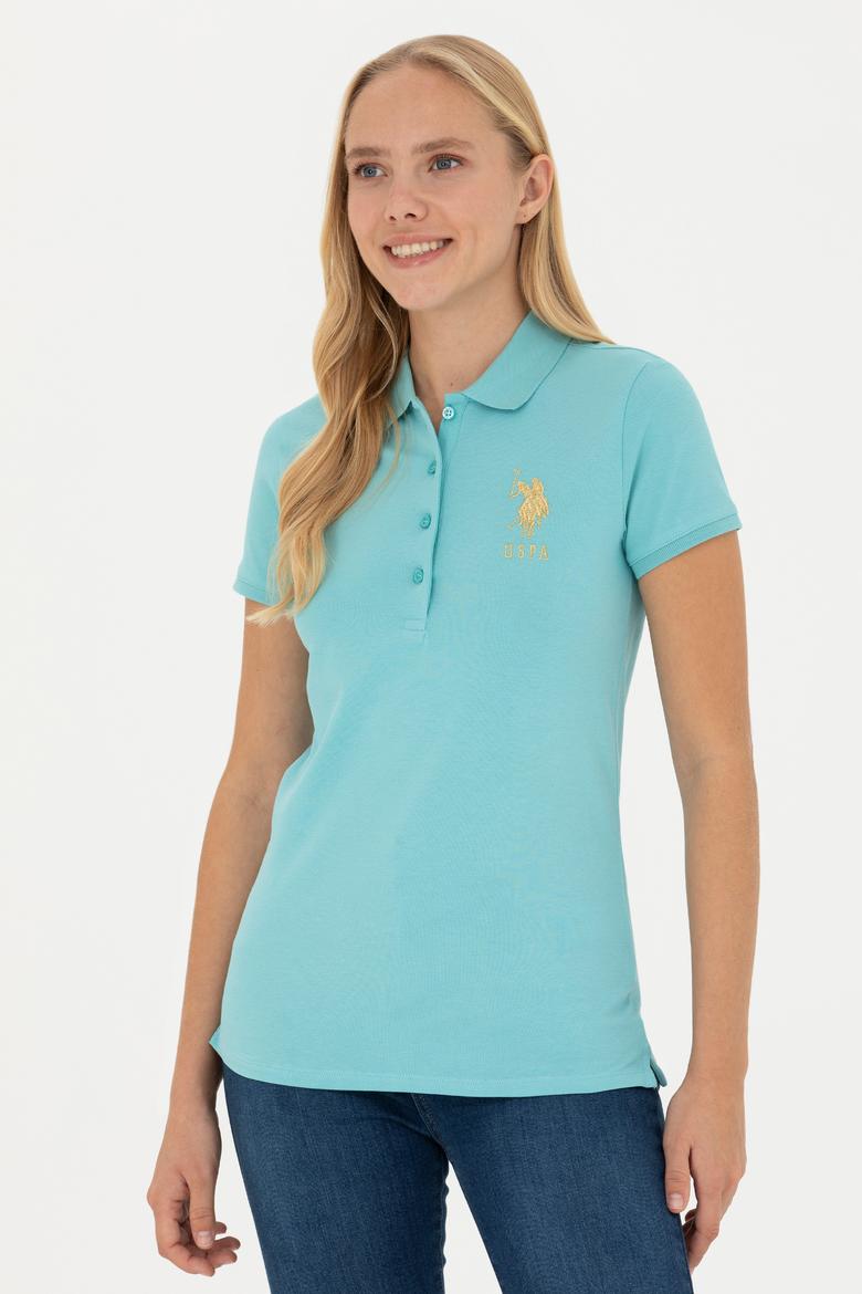 Kadın Mint Basic Polo Yaka Tişört - 50262700086