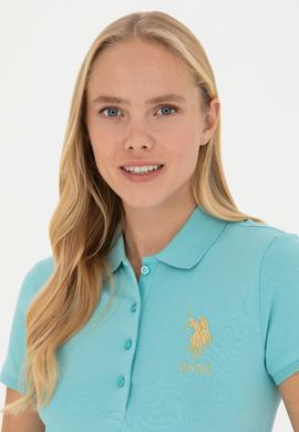 Kadın Mint Basic Polo Yaka Tişört - 50262700086